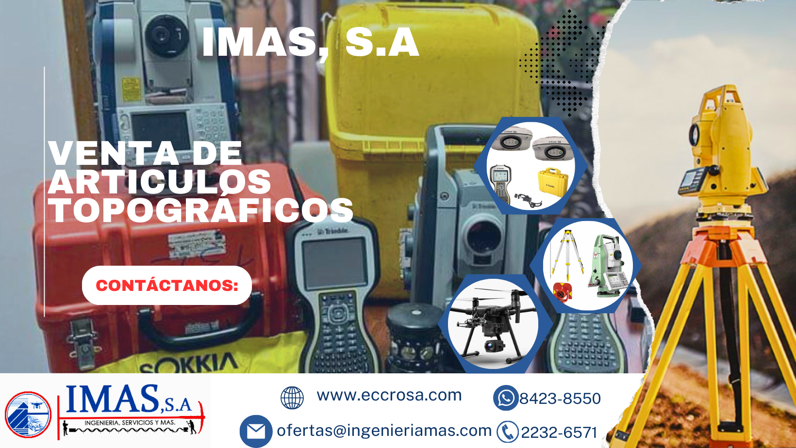 Venta de equipos topograficos